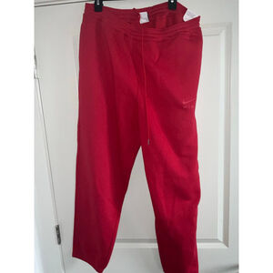 Men's Nike Air Fleece Joggers Red